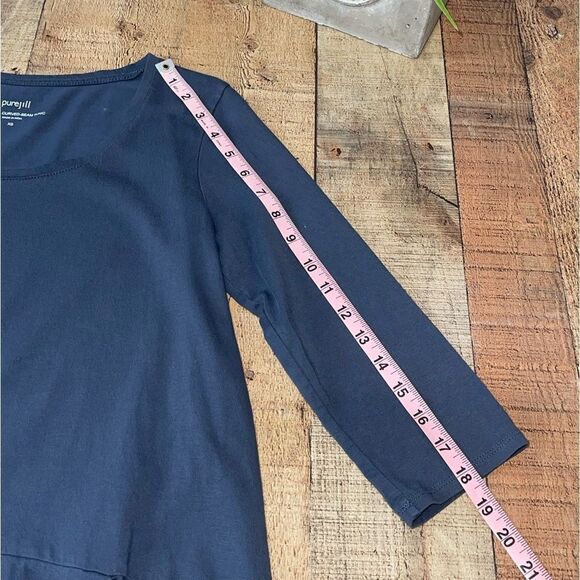 J. JILL | Blue Curved Seam Tunic Top | XS - Picture 11 of 11